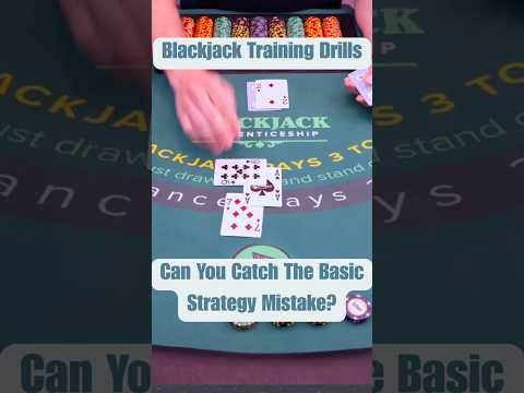 Can you catch the blackjack basic strategy mistake!